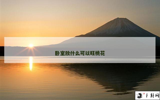 卧室放什么可以旺桃花
