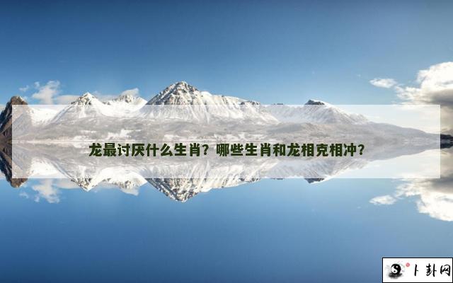 龙最讨厌什么生肖？哪些生肖和龙相克相冲？