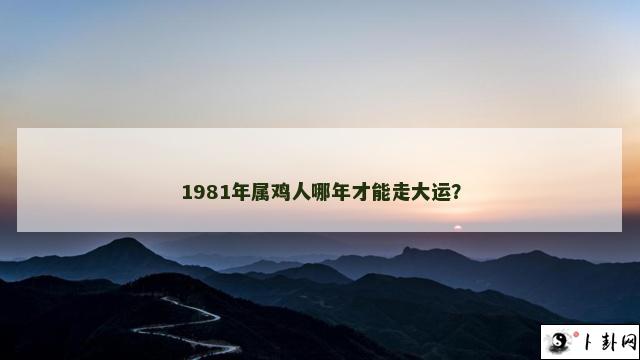 1981年属鸡人哪年才能走大运？