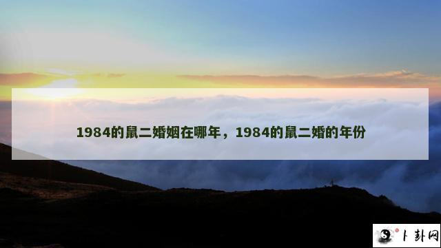 1984的鼠二婚姻在哪年，1984的鼠二婚的年份