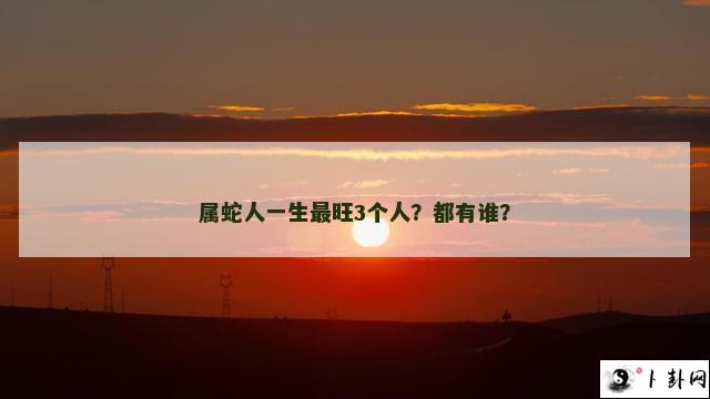 属蛇人一生最旺3个人？都有谁？